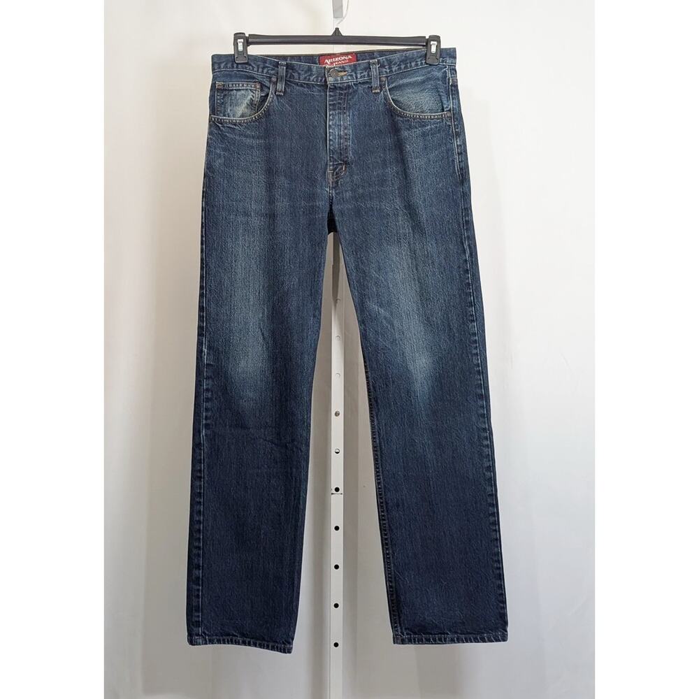 Arizona Jeans Blue Original Straight Fit Cotton Men's Size 36 x 34